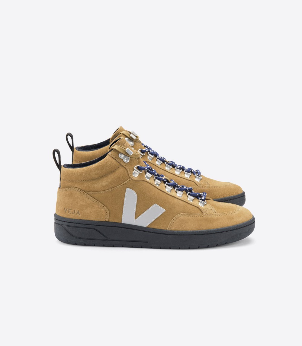 Veja Sneakers Mens - Roraima Suede - Brown/White - 8760UQZPV